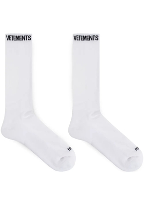 VETEMENTS cotton socks - White