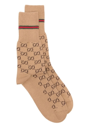 Gucci GG pattern socks - Neutrals