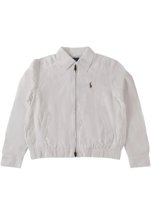 Polo Ralph Lauren logo bomber jacket - White