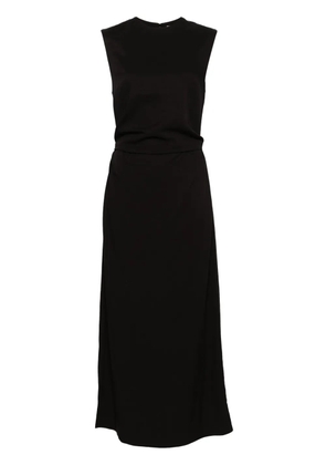 TOTEME tie-waist sleeveless midi dress - Black