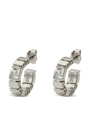 Versace Greek brass earrings - Silver