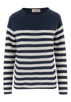 Bruno Manetti crew-neck striped sweater - Blue