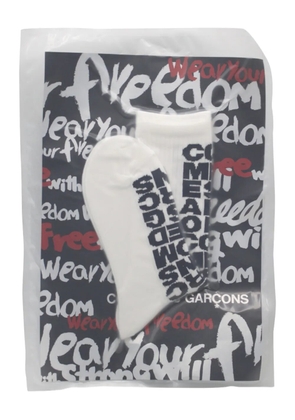 Comme Des Garçons logo-print socks - White
