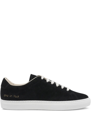 Common Projects logo-detail suede sneakers - Black