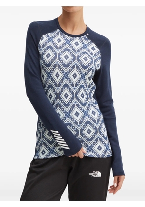 Helly Hansen patterned base-layer top - Blue
