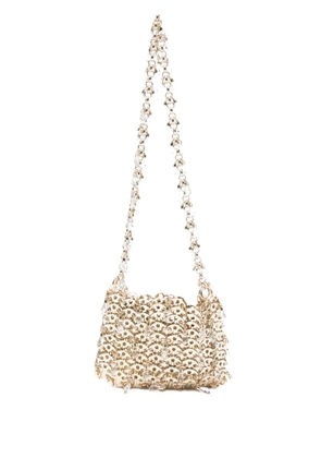 Rabanne crystal embellished chain shoulder bag - Gold