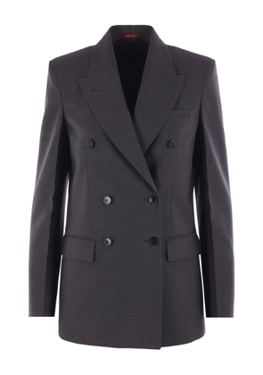 Gucci double-breasted wool blazer - Grey