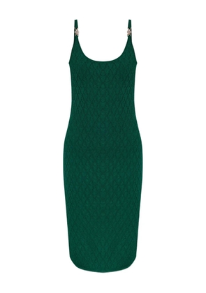 Versace embellished-strap midi dress - Green