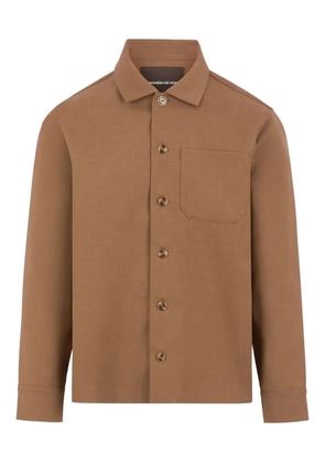 Manière De Voir Valentin button tailored overshirt - Brown