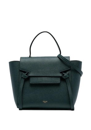 Celine Pre-Owned 2019 Nano Grained Calfskin Belt Bag satchel - Green