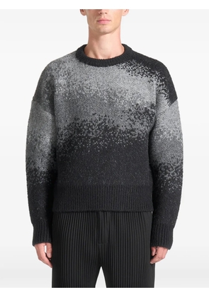 Manière De Voir Yani ombré-effect crew-neck sweater - Grey
