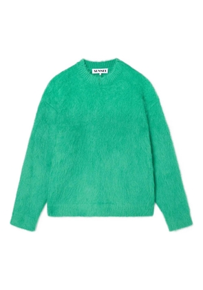 Sunnei brushed knitted sweater - Green