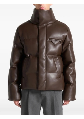 Manière De Voir high-neck puffer jacket - Brown