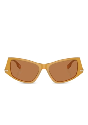 Burberry Eyewear geometric-frame sunglasses - Yellow