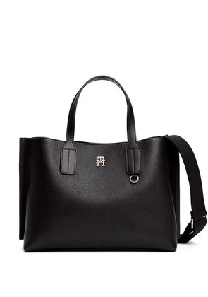 Tommy Hilfiger logo-plaque tote bag - Black