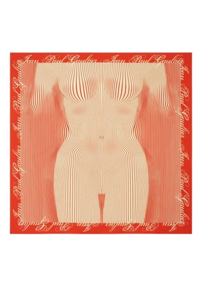 Jean Paul Gaultier pinstripes sarong - Red