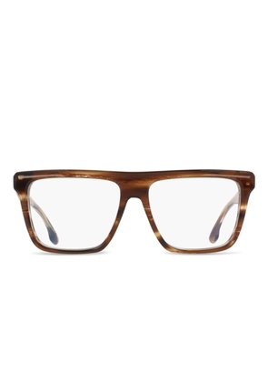 Victoria Beckham Eyewear rectangle-frame glasses - Brown