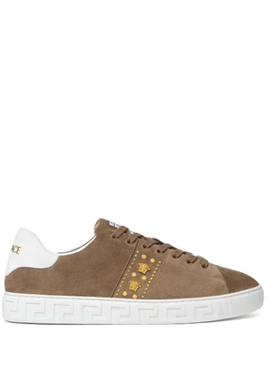 Versace Greca-pattern sneakers - Brown