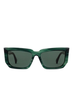 Max Mara Eyewear MM0126 striped geometric sunglasses - Green