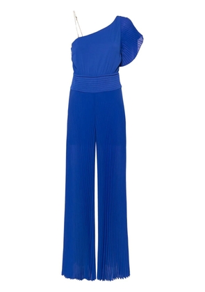 Patrizia Pepe plissé crepe wide jumpsuit - Blue