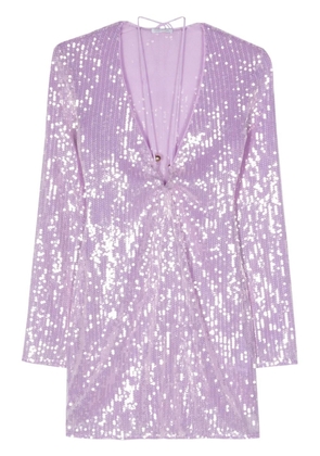 Patrizia Pepe sequinned mini dress - Purple