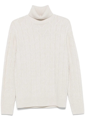 Boggi Milano chunky-ribbed sweater - White