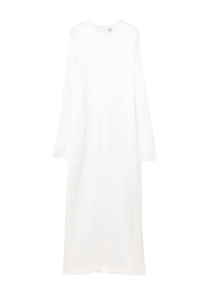 TOTEME long-sleeve midi dress - White