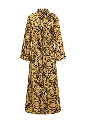 Versace Barocco-print midi dress - Black