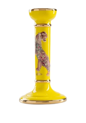 ETRO HOME tiger-print candlestick - Yellow
