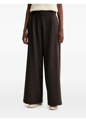 Sessùn pleated wide-leg trousers - Brown