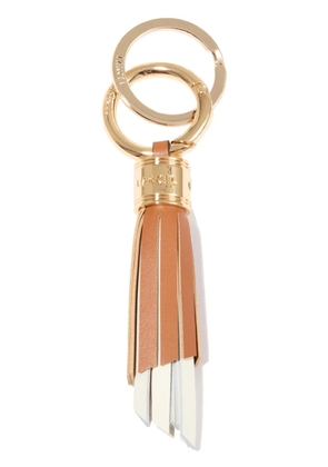Lancel medium Tassel leather keyring - Neutrals