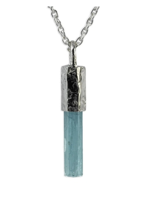 Parts of Four sterling silver Talisman Aquamarine necklace