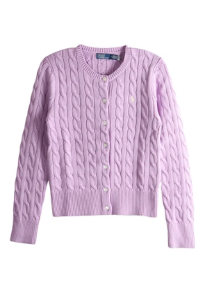 Polo Ralph Lauren cable-knit buttoned cardigan - Purple