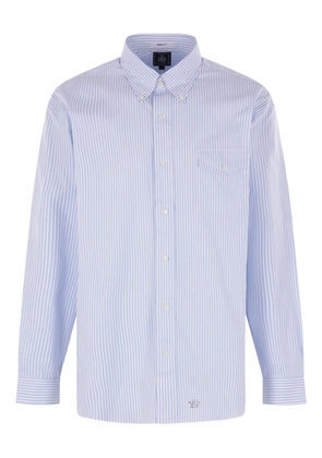 J.PRESS striped button-down shirt - Blue