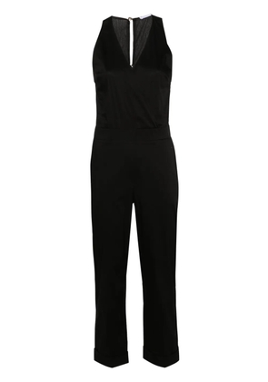 Patrizia Pepe V-neck poplin jumpsuit - Black
