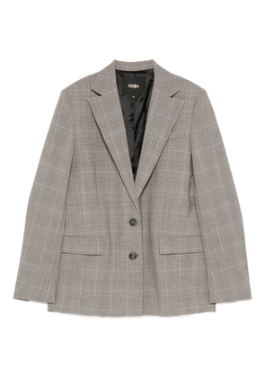 Maje plaid button blazer - Grey