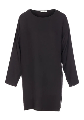 The Row boat-neck long-sleeved blouse - Black