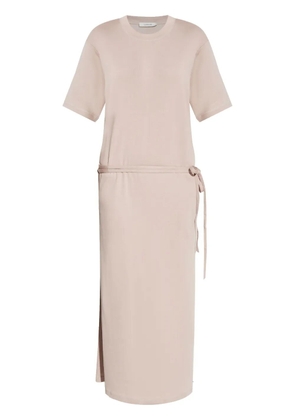 LEMAIRE belted ribbed maxi dress - Pink