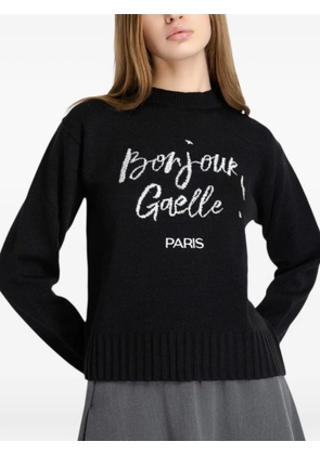 Gaelle embroidered sweater - Black