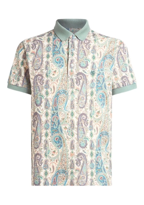 ETRO cotton polo shirt - Neutrals