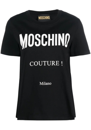 Moschino logo-print cotton T-shirt - Black