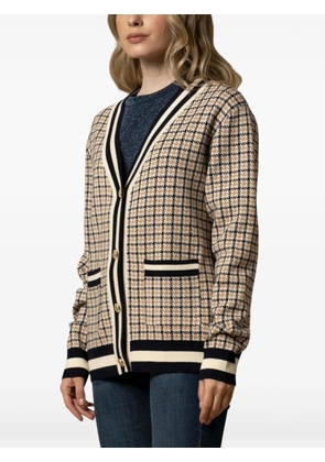Kocca Armanda check pocket cardigan - Neutrals