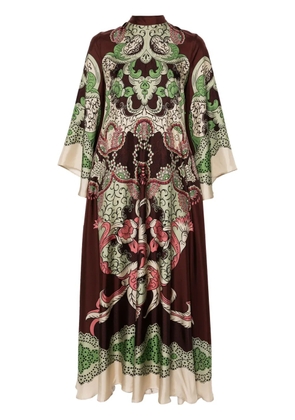 La DoubleJ Portal Placée Magnifico maxi dress - Brown