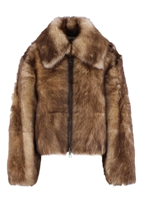 Co shearling short coat - Brown