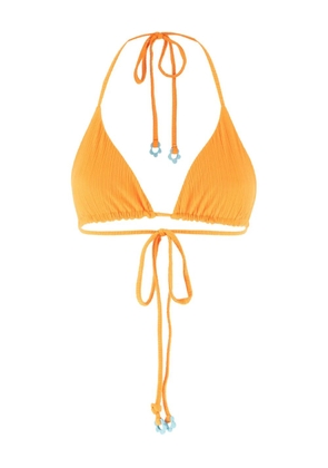 Frankies Bikinis triangle-cup bikini top - Orange