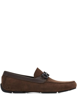 Ferragamo Gancini loafers - Brown