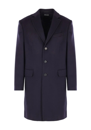 Zegna single-breasted coat - Blue