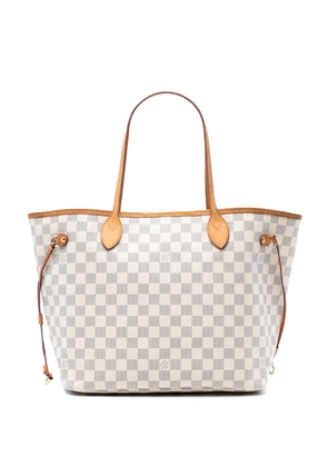 Louis Vuitton Pre-Owned 2017 Damier Azur Neverfull MM tote bag - White