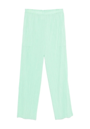 Pleats Please Issey Miyake pleated trousers - Green