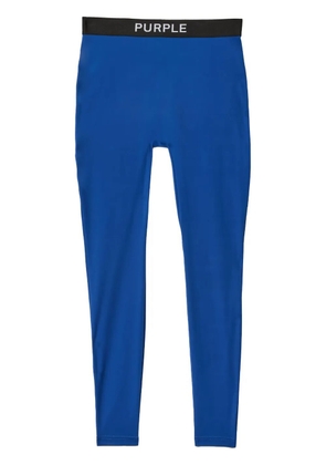 Purple Brand fine-knit leggings - Blue